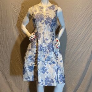 Eliza J size 4 blue & silver dress